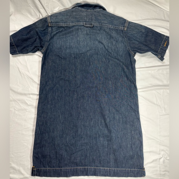Polo Ralph Lauren Authentic Dungarees Shift Dress size small 💯%cotton w/pockets! - Picture 5 of 7